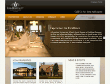 Tablet Screenshot of icon-hospitality.com